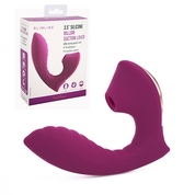 Фиолетовый вибромассажёр с вакуумной стимуляцией Vaginal Suction Lover - фото, цены