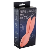 Розовый водонепроницаемый вибратор с ушками Shape of water Flake - фото, цены