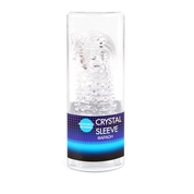 Закрытая прозрачная насадка на пенис Crystal Sleeve Faraon - 13,5 см. - фото, цены