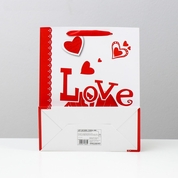 Бумажный пакет «Любовь» - 26 х 32 см. - фото, цены