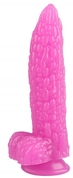 Розовый фантазийный фаллоимитатор Дикая кукуруза - 21 см. - фото, цены
