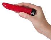 Красный вибратор Ladyfinger - 13 см. - фото, цены