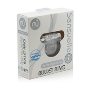Прозрачное эрекционное виброкольцо Bullet Cockring - фото, цены