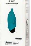 Голубой вибростимулятор-дельфин Lastic Pocket Dolphin - 7,5 см. - фото, цены