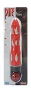Красный силиконовый вибратор Pure Vibes - 17,8 см. - фото, цены