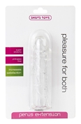 Прозрачная насадка на пенис Realistic Penis Extension - 13 см. - фото, цены