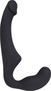 Черный безремневой страпон Share из нежного силикона - фото, цены