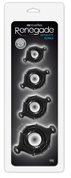 Набор черных эрекционных колец Vitality Rings разного диаметра - фото, цены