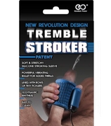 Синий вибромастурбатор Tremble Stroker - фото, цены