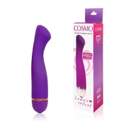 Фиолетовый силиконовый вибратор Cosmo с 20 режимами вибрации - 15,5 см. - фото, цены