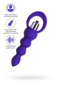 Фиолетовая анальная вибровтулка Twisty - 14 см. - фото, цены