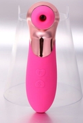 Розовый вибростимулятор Pro-x5 с функцией вакуумной стимуляции - фото, цены