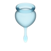 Набор голубых менструальных чаш Feel good Menstrual Cup - фото, цены
