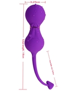 Фиолетовые вагинальные шарики в виде дьяволенка - фото, цены