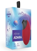 Бордовый вакуумный стимулятор клитора Adara - фото, цены