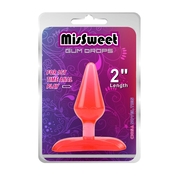 Красная анальная пробка Gum Drops Plug - 6,6 см. - фото, цены
