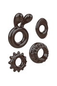Набор из 4 эрекционных колец различной формы и размера Ring My Bell - фото, цены