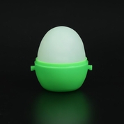 Рельефный мастурбатор Egg в зеленом футляре - фото, цены