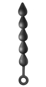 Чёрная анальная цепочка Black Edition Anal Super Beads - 40 см. - фото, цены