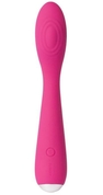 Ярко-розовый G-стимулятор Iris Clitoral G-spot Vibrator - 18 см. - фото, цены