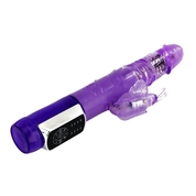 Фиолетовый вибратор хай-тек Butterfly Prince - 24 см. - фото, цены