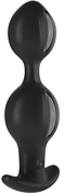Чёрно-серые анальные шарики B Balls Duo - 12,5 см. - фото, цены