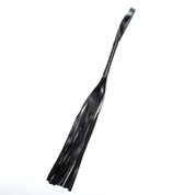 Черная плеть из эко-кожи с витой ручкой - 55 см. - фото, цены