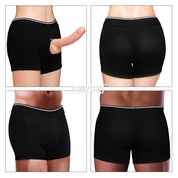 Черные шорты для крепления насадок Strapon Shorts - фото, цены