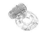 Прозрачное эрекционное кольцо с вибрацией Rings Axle-pin - фото, цены