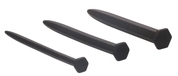 Набор из 3 гладких стимуляторов уретры Silicone Rugged Nail Plug Set - фото, цены