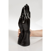 Стимулятор для фистинга с виде сомкнутых рук Dark Crystal Christian Dildo Black - 32 см. - фото, цены
