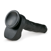 Черный фаллоимитатор Realistic Dildo - 29,5 см. - фото, цены