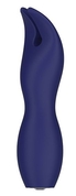 Синий клиторальный стимулятор Athos - 13 см. - фото, цены