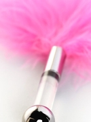 Кисточка для щекотания с розовыми пёрышками - 13 см. - фото, цены