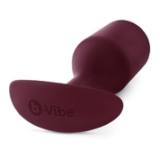 Бордовая пробка для ношения B-vibe Snug Plug 5 - 14 см. - фото, цены