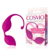 Ярко-розовые фигурные вагинальные шарики Cosmo - фото, цены