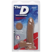 Фаллоимитатор-мулат The D Perfect D 7 Caramel - 17,8 см. - фото, цены