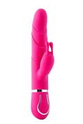 Розовый вибратор-кролик 10-speed Floral Fantasy - 22 см. - фото, цены