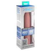 Телесная насадка-удлинитель Uncut Silicone Penis Enhancer - 17,8 см. - фото, цены