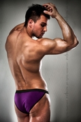 Фиолетовые мужские трусы-слипы - фото, цены