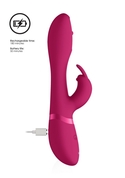 Розовый вибромассажер-кролик Mira - 21,5 см. - фото, цены