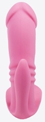 Розовый анально-вагинальный вибратор Hidden Lover - фото, цены