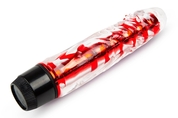 Красный гелевый вибратор - 15 см. - фото, цены