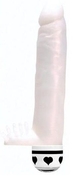 Вибратор Pearly White c 10 функциями вибрации - 16,5 см. - фото, цены