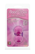 Фиолетовые вагинальные шарики на мягкой сцепке Good Vibes Perfect Balls - фото, цены