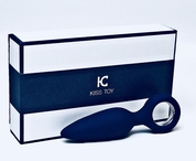 Синяя вибропробка с кольцом Kiss Toy - 12 см. - фото, цены