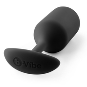 Чёрная пробка для ношения B-vibe Snug Plug 3 - 12,7 см. - фото, цены