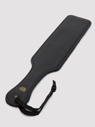 Черная шлепалка Bound to You Faux Leather Spanking Paddle - 38,1 см. - фото, цены