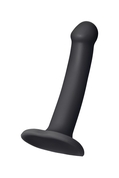 Черный фаллос на присоске Silicone Bendable Dildo S - 17 см. - фото, цены