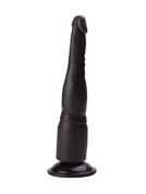 Чёрный анальный фаллоимитатор на подошве-присоске - 18,5 см. - фото, цены